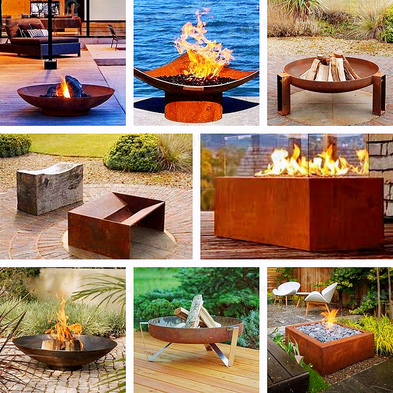 Crushed Black Lava Filling natural gas outdoor fire pit Dealer